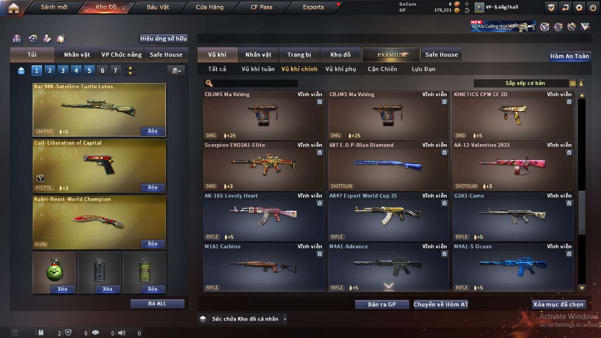 shop acc cf uy tin gia re